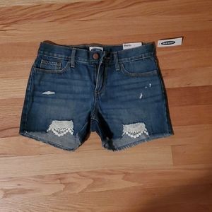 Denim shorts